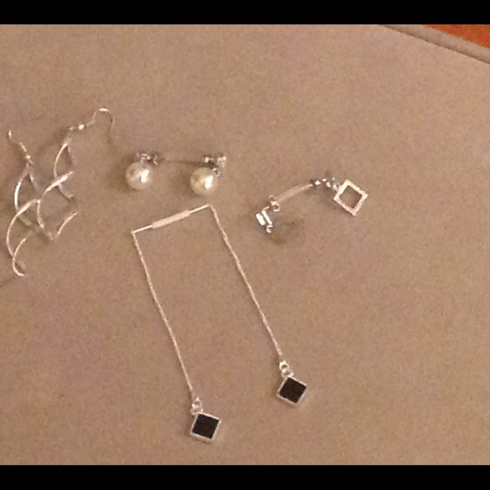 Silver earrings bundle!